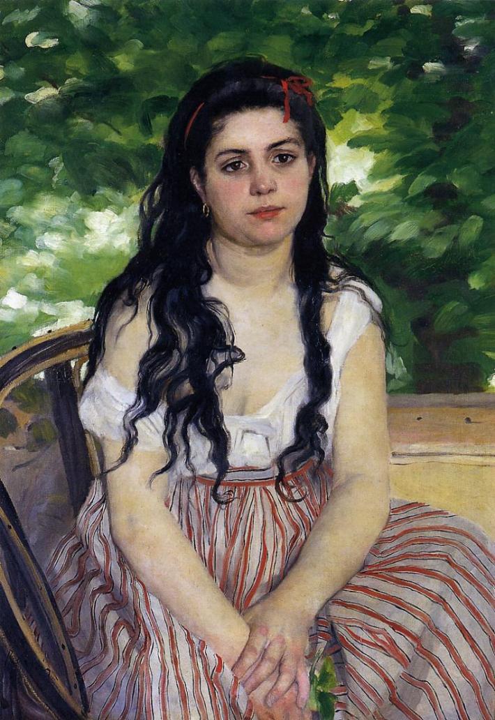 Gypsy Girl by Renoir 1868